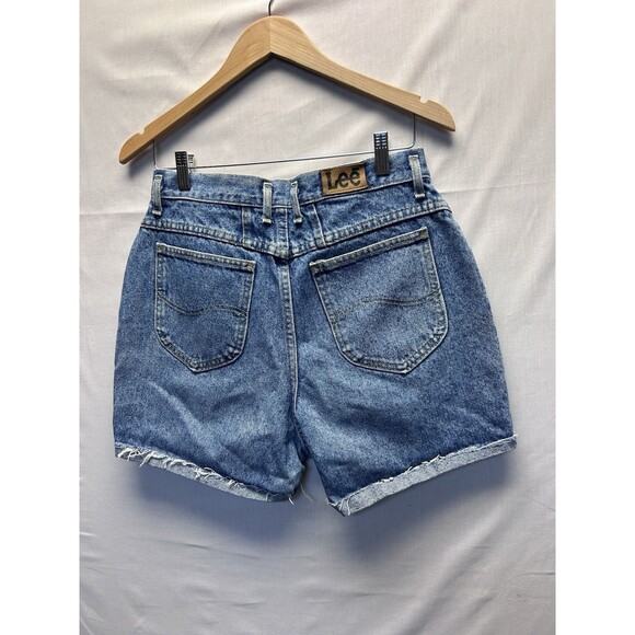 High Waisted Jean Shorts Lot Of 3 Mom Jeans Cuffed Button Front Size 9/10 - Picture 12 of 16